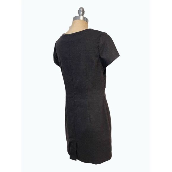 BODEN Wool Blend Front Knot Shift Dress US 10 - Picture 3 of 4